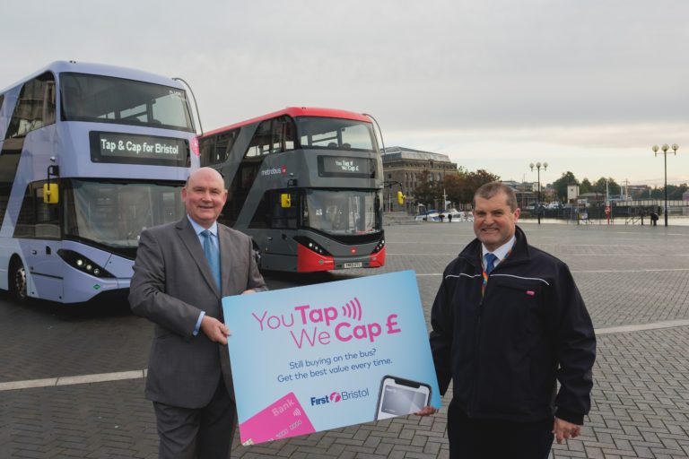 Simple, affordable ‘Tap & Cap’ payments come to buses in Bristol